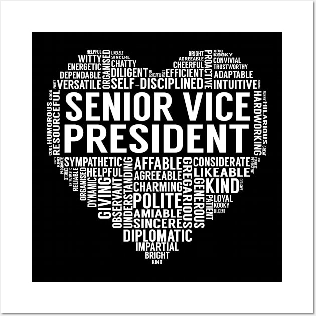 Senior Vice President Heart Wall Art by LotusTee